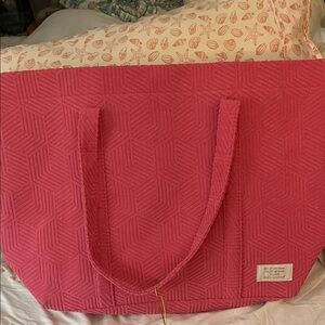 Simply Southern Vibrant Pink Geometric Tote